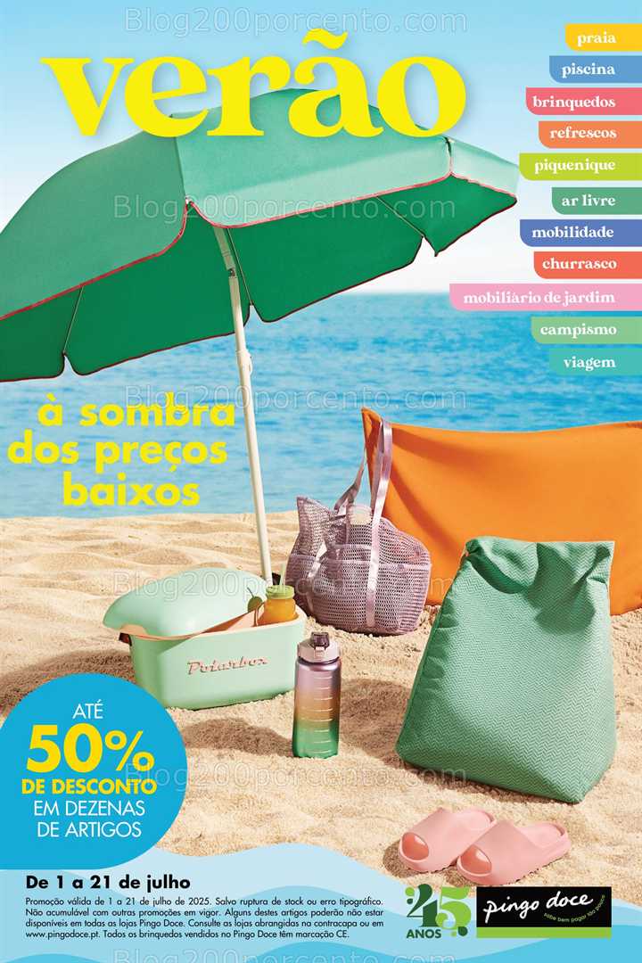 Antevisão Folheto PINGO DOCE Bazar Promoções de 1 a 21 julho all