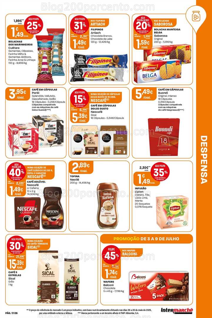 Antevisão Folheto INTERMARCHÉ Super Promoções de 3 a 9 julho all