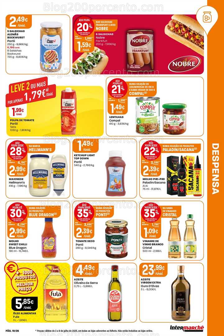Antevisão Folheto INTERMARCHÉ Super Promoções de 3 a 9 julho all