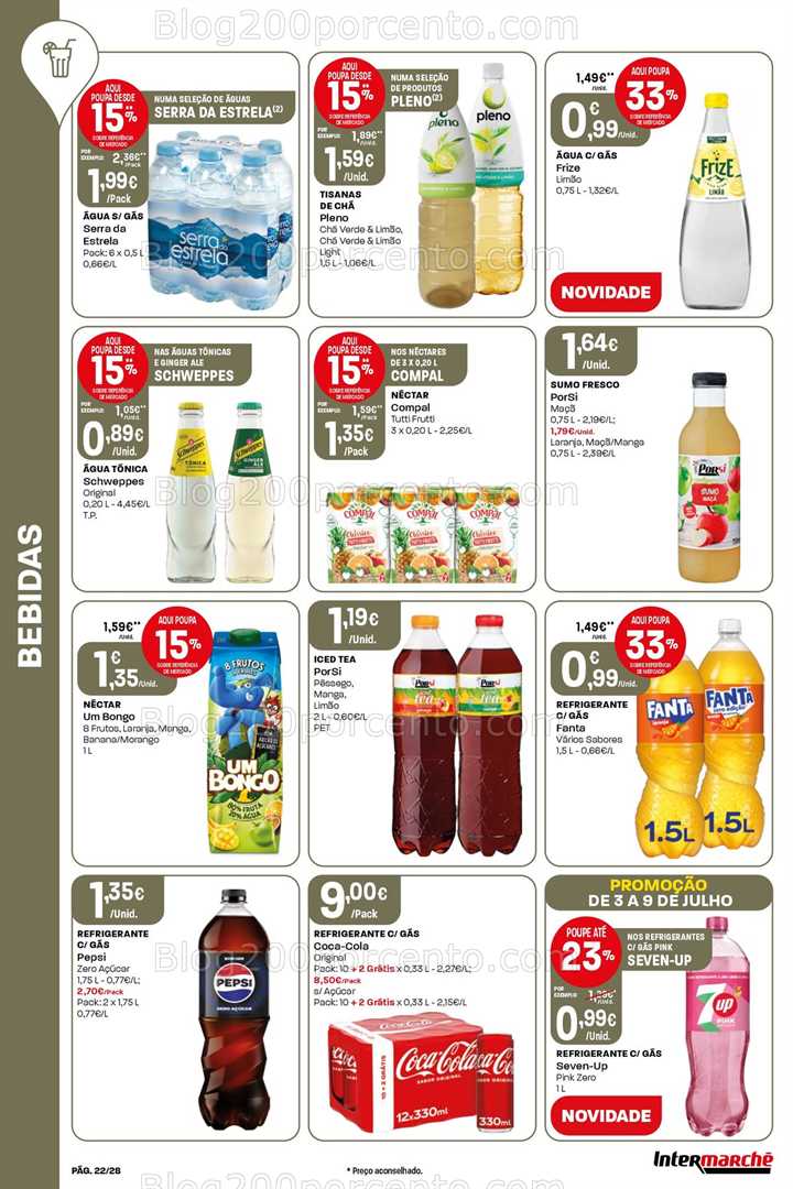 Antevisão Folheto INTERMARCHÉ Super Promoções de 3 a 9 julho all