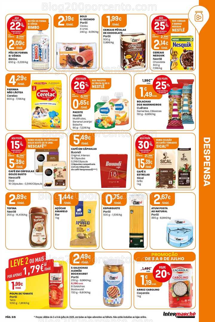 Antevisão Folheto INTERMARCHÉ Mini Promoções de 3 a 9 julho all