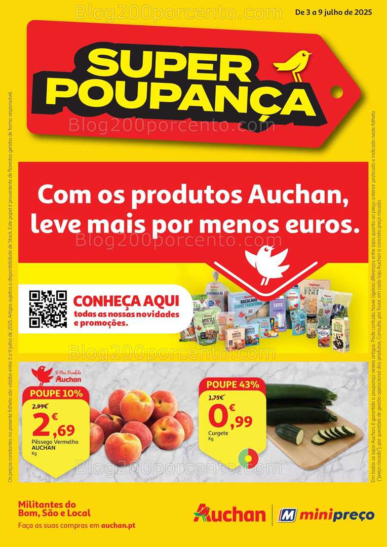 Antevisão Folheto AUCHAN Promoções de 3 a 9 julho all