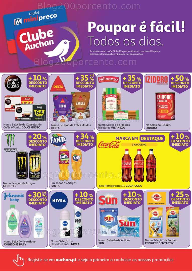 Antevisão Folheto AUCHAN Promoções de 3 a 9 julho all