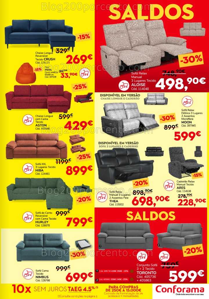 Antevisão Folheto CONFORAMA Saldos Promoções de 26 junho a 30 julho all