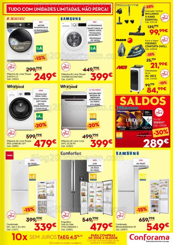 Antevisão Folheto CONFORAMA Saldos Promoções de 26 junho a 30 julho all