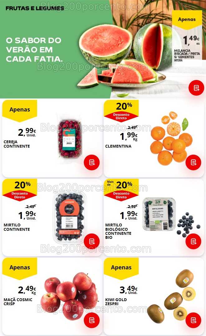 Antevisão Folheto CONTINENTE Promoções de 1 a 7 julho all