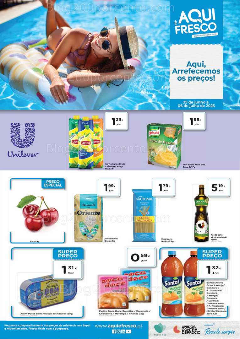 Antevisão Folheto AQUI É FRESCO Promoções 25 junho a 6 julho all