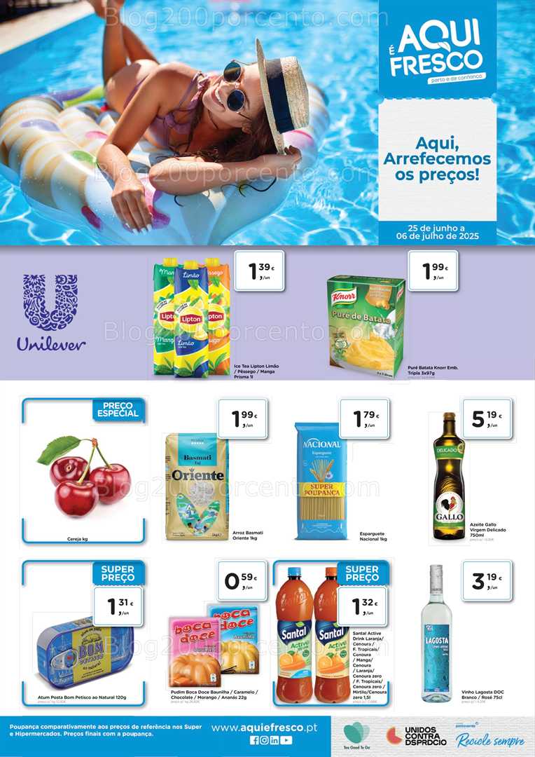 Antevisão Folheto AQUI É FRESCO Promoções 25 junho a 6 julho all