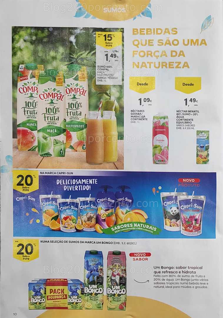 Antevisão Folheto CONTINENTE Gelados e Bebidas verão Promoções de 24 junho a 6 julho all