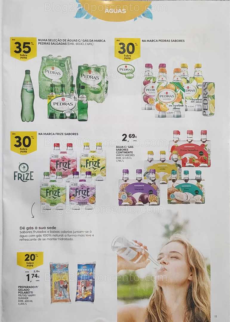Antevisão Folheto CONTINENTE Gelados e Bebidas verão Promoções de 24 junho a 6 julho all