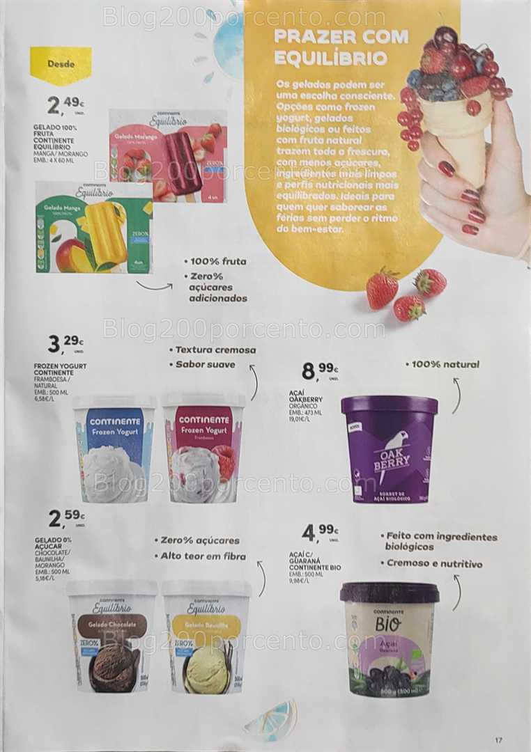 Antevisão Folheto CONTINENTE Gelados e Bebidas verão Promoções de 24 junho a 6 julho all