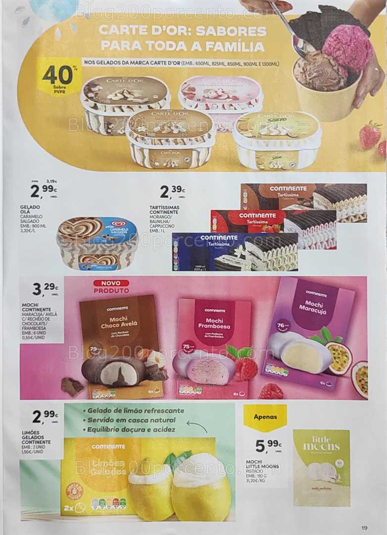 Antevisão Folheto CONTINENTE Gelados e Bebidas verão Promoções de 24 junho a 6 julho all