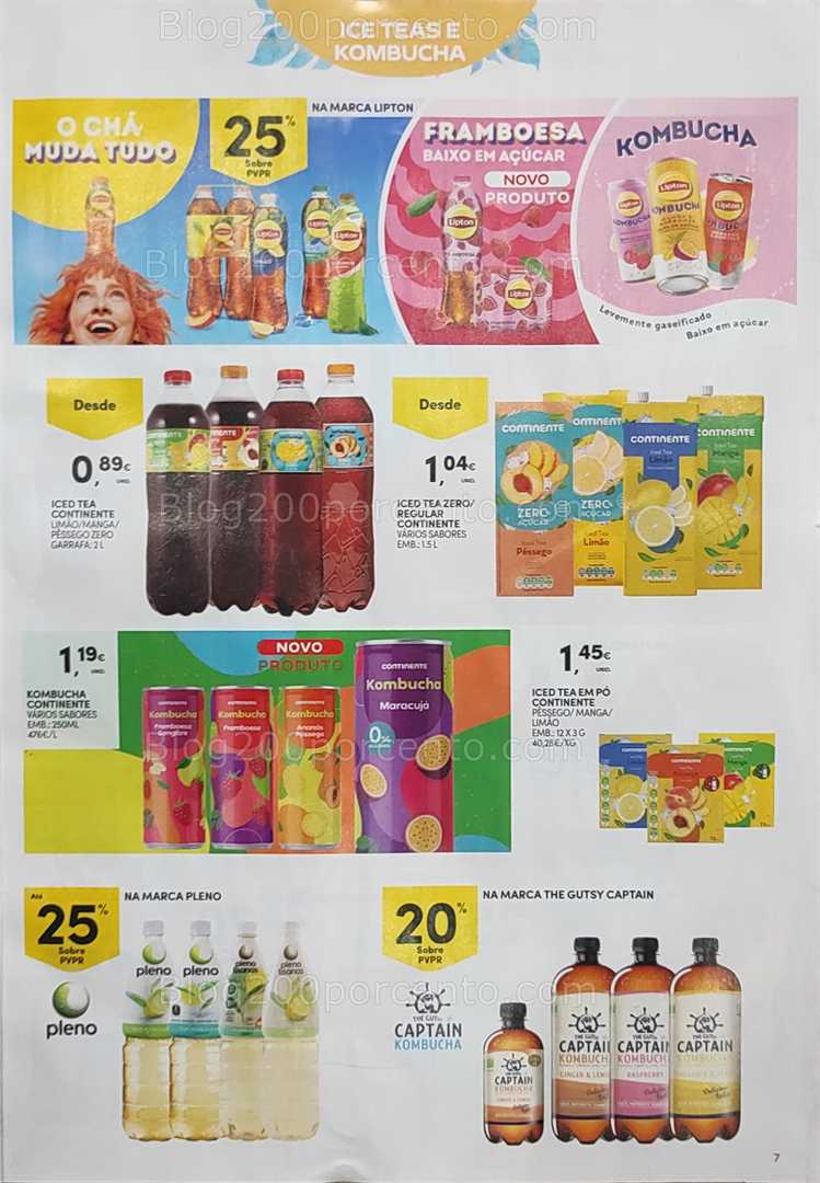 Antevisão Folheto CONTINENTE Gelados e Bebidas verão Promoções de 24 junho a 6 julho all