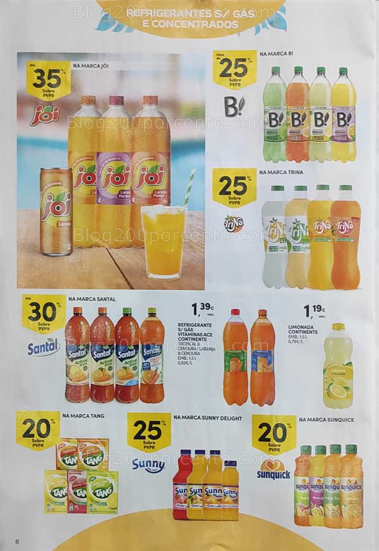 Antevisão Folheto CONTINENTE Gelados e Bebidas verão Promoções de 24 junho a 6 julho all