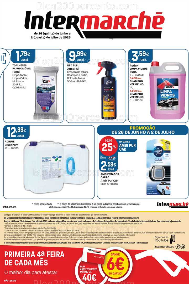 Antevisão Folheto INTERMARCHÉ Bazar Promoções de 26 junho a 2 julho automóvel