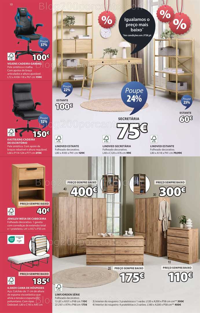 Antevisão Folheto JYSK Saldos Promoções de 26 junho a 16 julho all