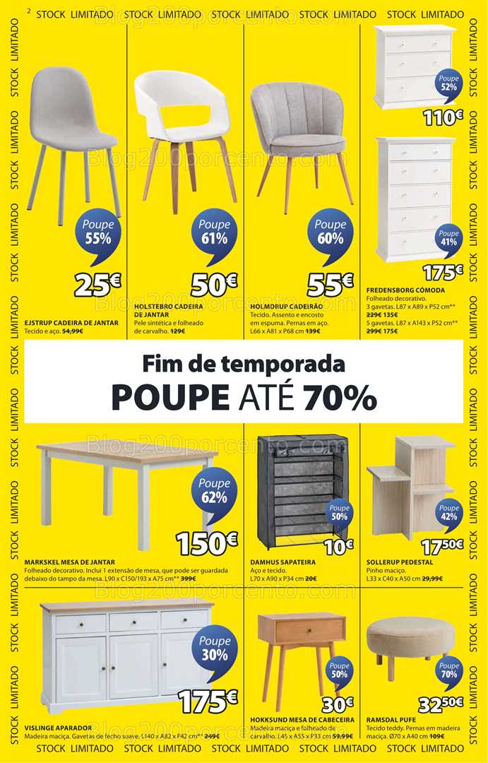 Antevisão Folheto JYSK Saldos Promoções de 26 junho a 16 julho all