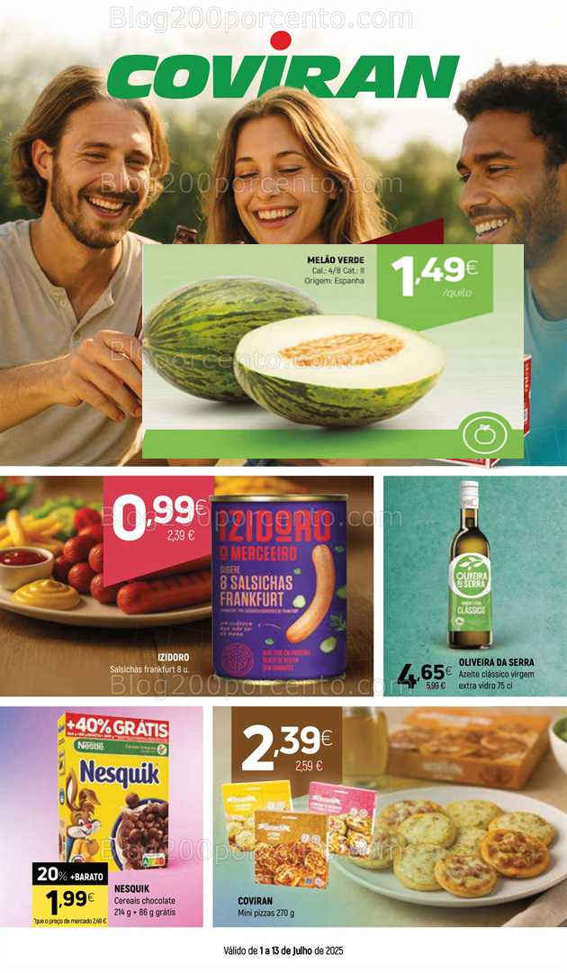 Antevisão Folheto COVIRAN Promoções de 1 a 13 julho all