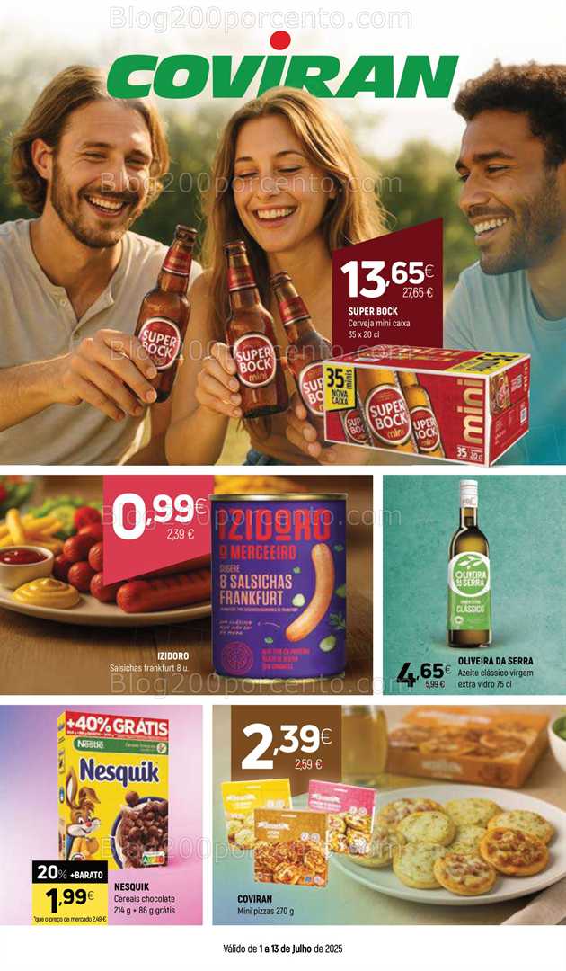 Antevisão Folheto COVIRAN Promoções de 1 a 13 julho all
