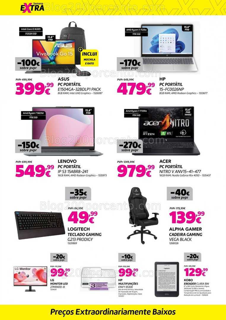 Antevisão Folheto RADIO POPULAR Extra Promoções de 1 a 7 julho all