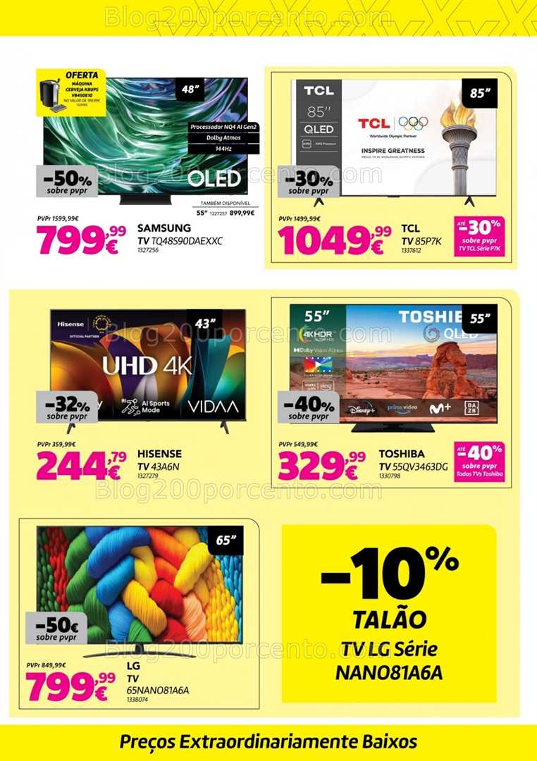 Antevisão Folheto RADIO POPULAR Extra Promoções de 1 a 7 julho all