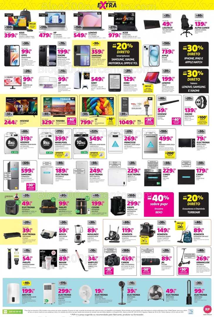 Antevisão Folheto RADIO POPULAR Extra Promoções de 1 a 7 julho all