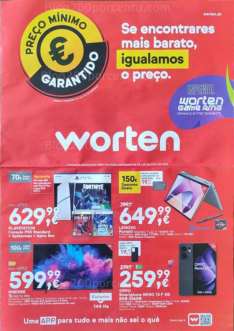 Antevisão Folheto WORTEN Promoções de 24 a 30 junho