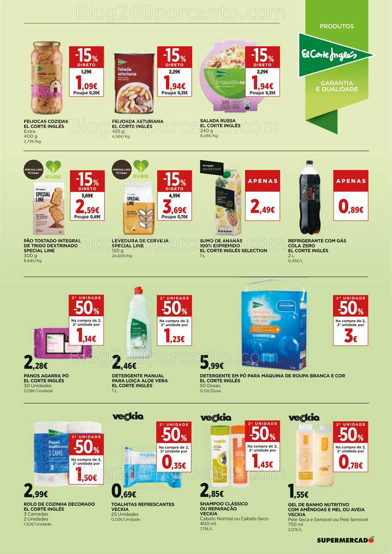 Antevisão Folheto EL CORTE INGLÉS Promoções de 11 a 24 julho