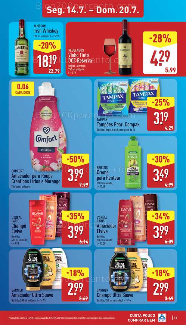 Antevisão Folheto ALDI Promoções de 14 a 20 julho all