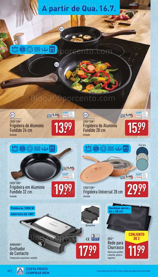 Antevisão Folheto ALDI Promoções de 14 a 20 julho bazar 16