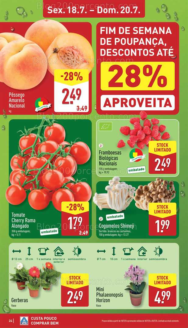 Antevisão Folheto ALDI Promoções Fim de Semana - 18 a 20 julho fim de semana