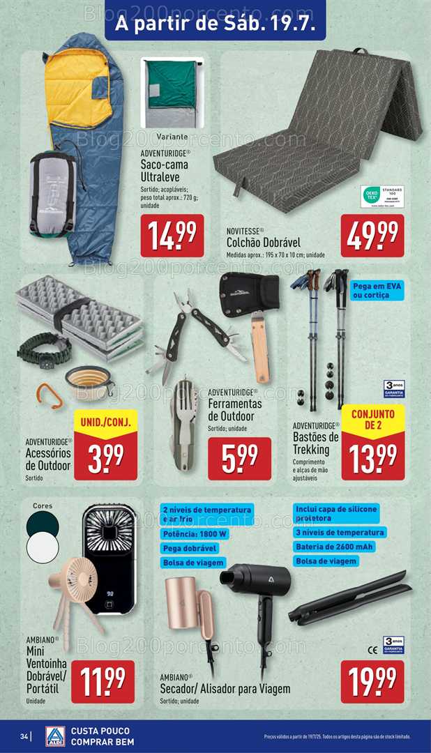 Antevisão Folheto ALDI Promoções de 14 a 20 julho bazar 19