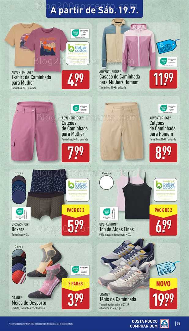Antevisão Folheto ALDI Promoções de 14 a 20 julho bazar 19