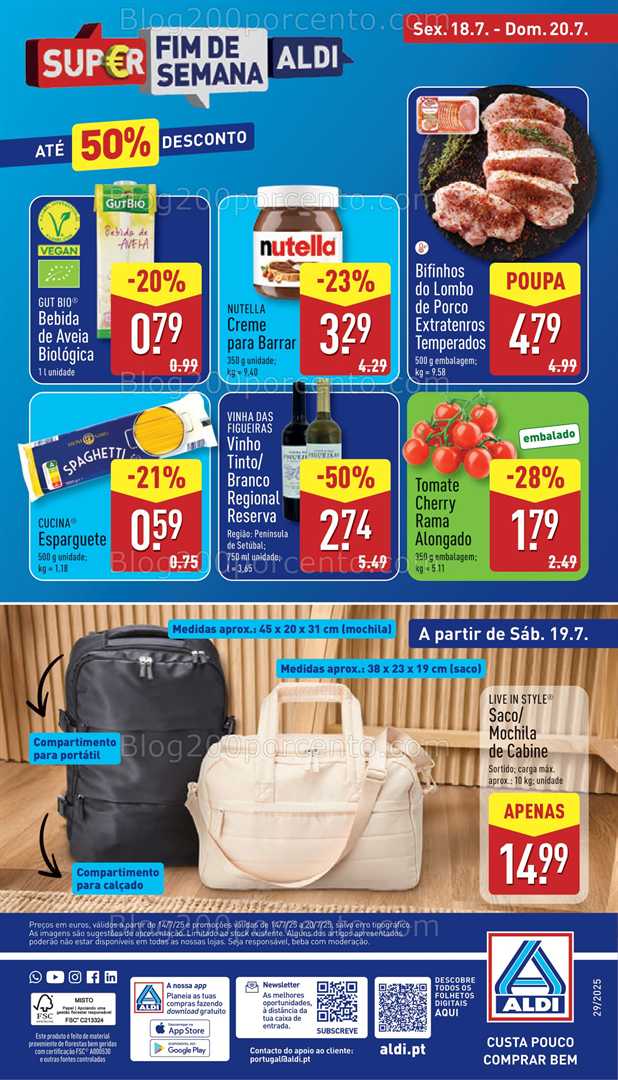 Antevisão Folheto ALDI Promoções de 14 a 20 julho bazar 19