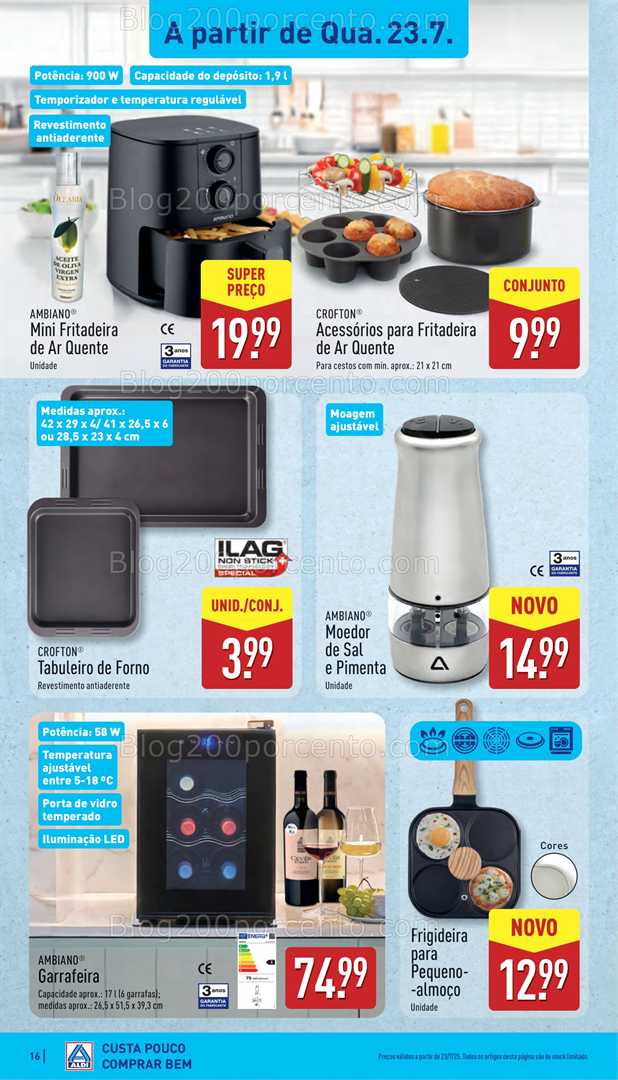 Antevisão Folheto ALDI Bazar Promoções de 21 a 27 julho bazar