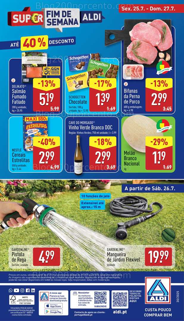 Antevisão Folheto ALDI Bazar Promoções de 21 a 27 julho bazar