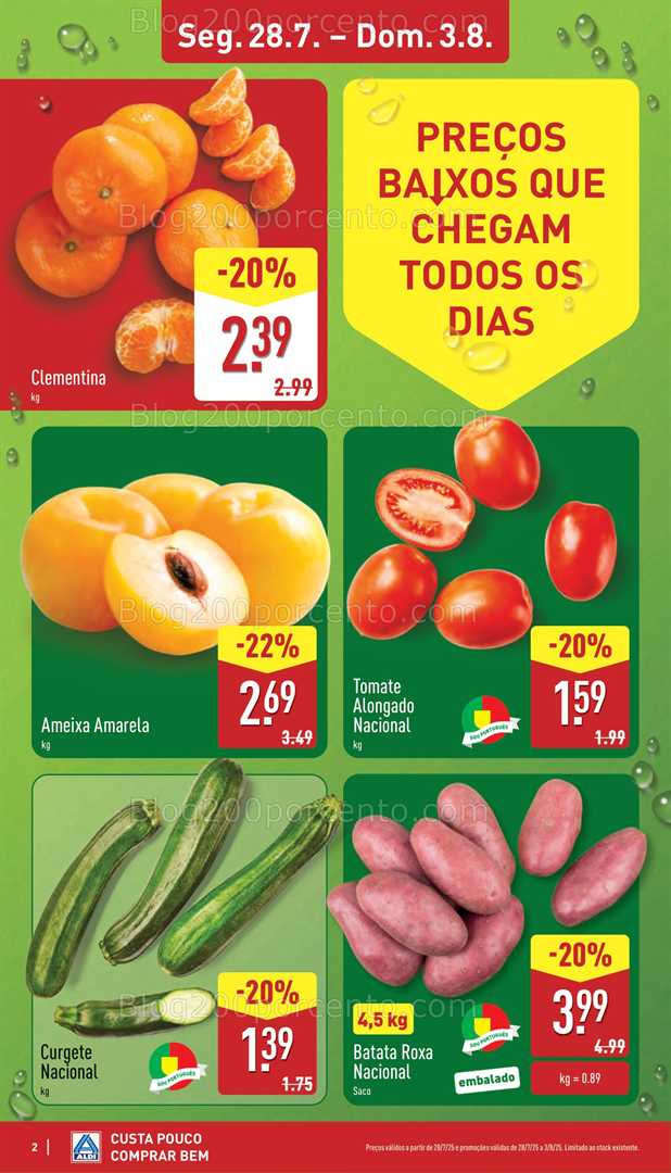Antevisão Folheto ALDI Promoções de 28 julho a 3 agosto all