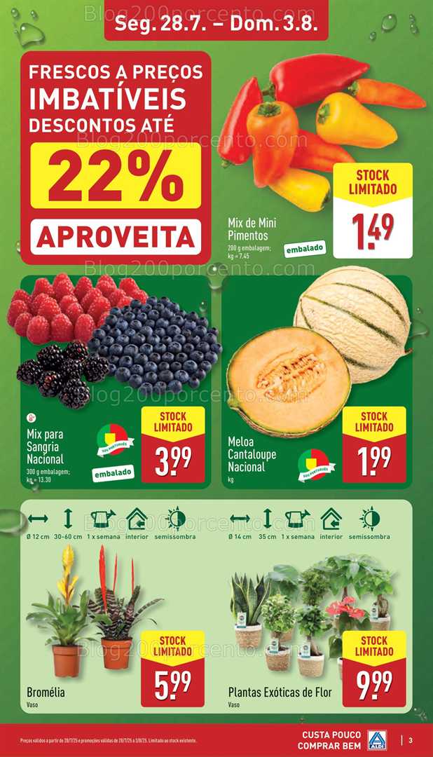 Antevisão Folheto ALDI Promoções de 28 julho a 3 agosto all