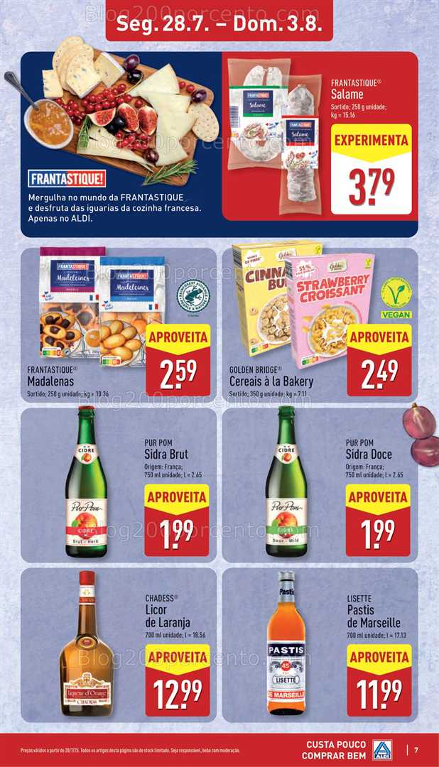 Antevisão Folheto ALDI Promoções de 28 julho a 3 agosto all