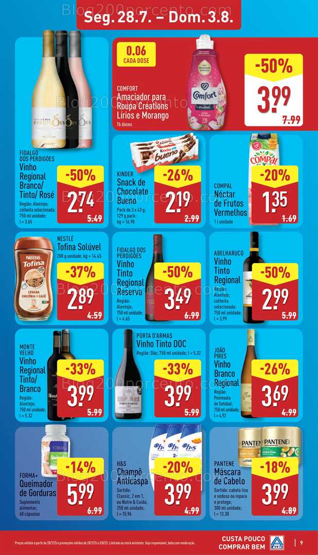 Antevisão Folheto ALDI Promoções de 28 julho a 3 agosto all