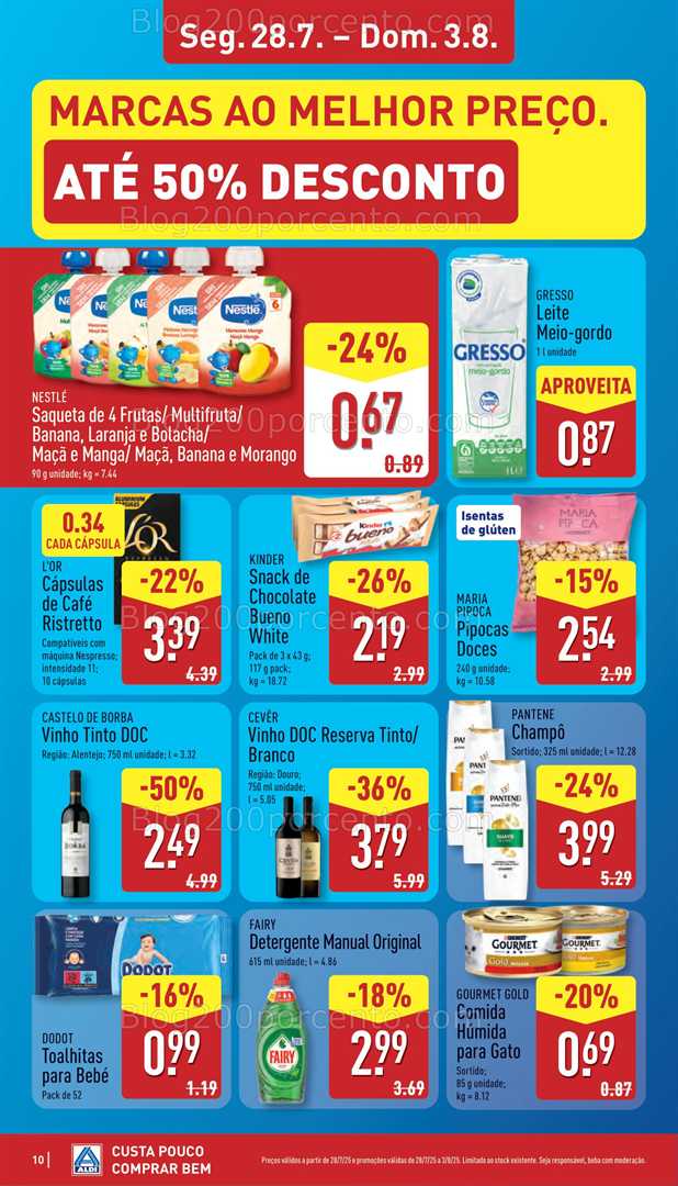 Antevisão Folheto ALDI Promoções de 28 julho a 3 agosto all