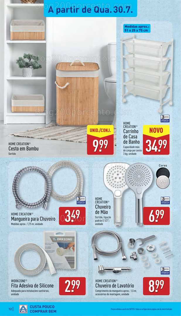 Antevisão Folheto ALDI Bazar Promoções de 28 julho a 3 agosto bazar