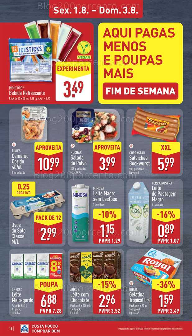 Antevisão Folheto ALDI Promoções de 28 julho a 3 agosto all