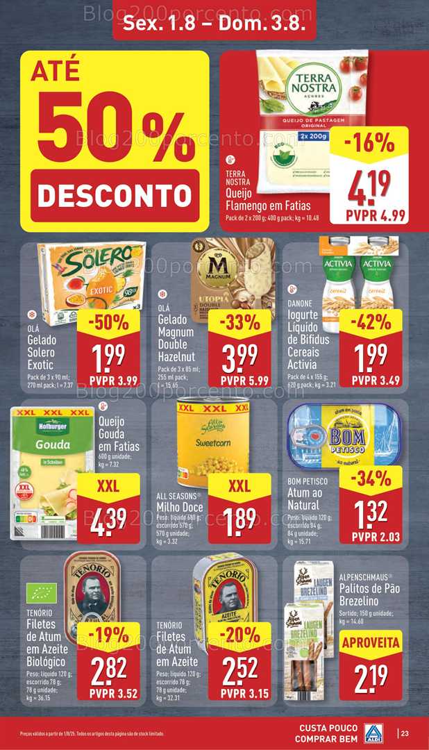 Antevisão Folheto ALDI Promoções de 28 julho a 3 agosto all