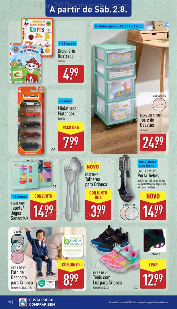 Antevisão Folheto ALDI Bazar Promoções de 28 julho a 3 agosto bazar