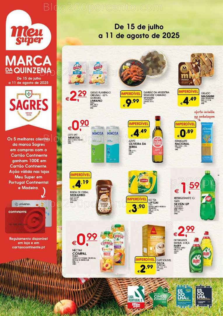 Antevisão Folheto MEU SUPER Verão Promoções de 15 julho a 11 agosto all