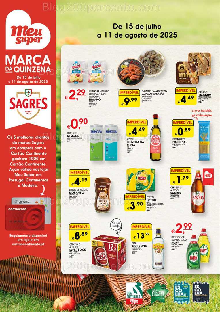 Antevisão Folheto MEU SUPER Verão Promoções de 15 julho a 11 agosto all