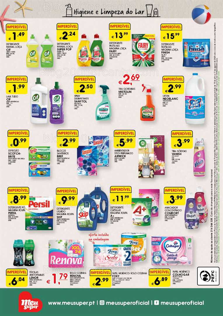 Antevisão Folheto MEU SUPER Verão Promoções de 15 julho a 11 agosto all