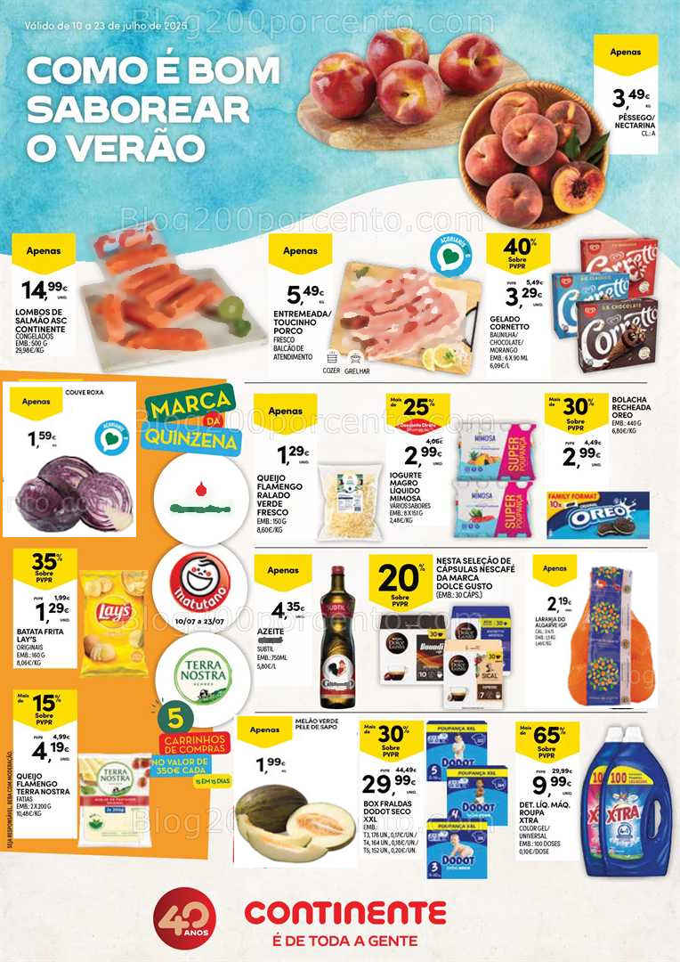 Antevisão Folheto CONTINENTE Açores Promoções de 10 a 23 julho
