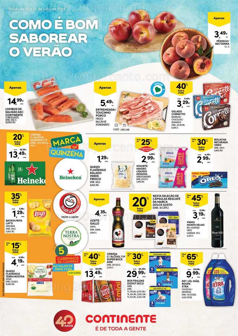 Antevisão Folheto CONTINENTE Açores Promoções de 10 a 23 julho